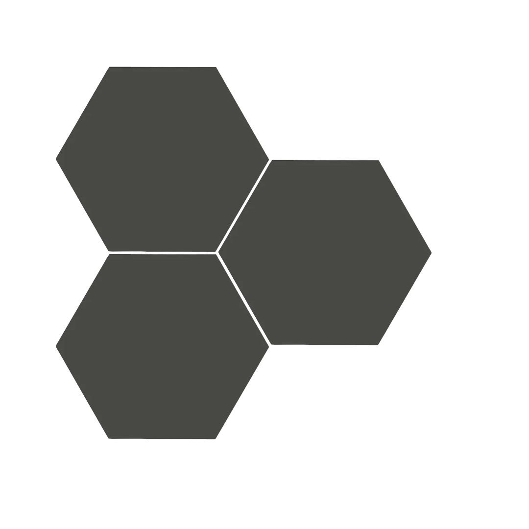 Kai Dark Grey Hexagon Wall and Floor Tiles - 258 x 290mm