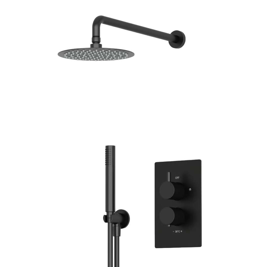 Merano Cosenza Dual Head Thermostatic Concealed Mixer Shower