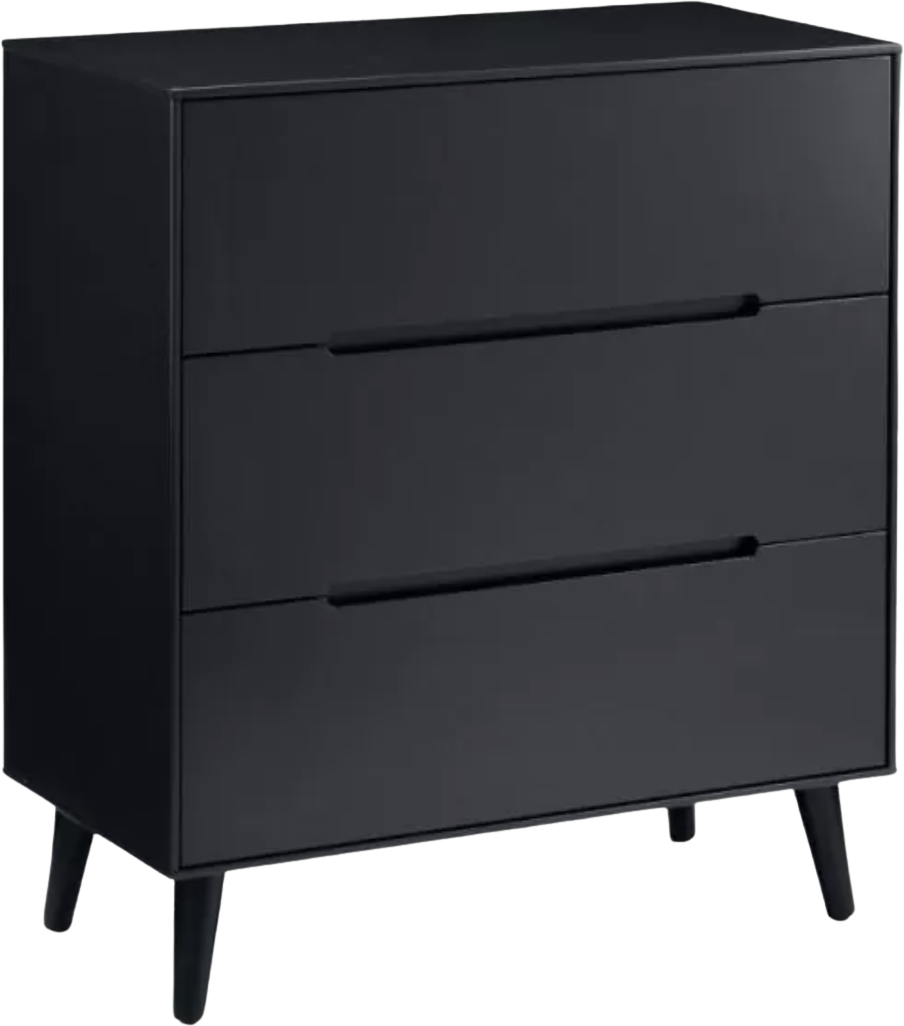 Alicia Grey 3 Drawer Wooden Chest