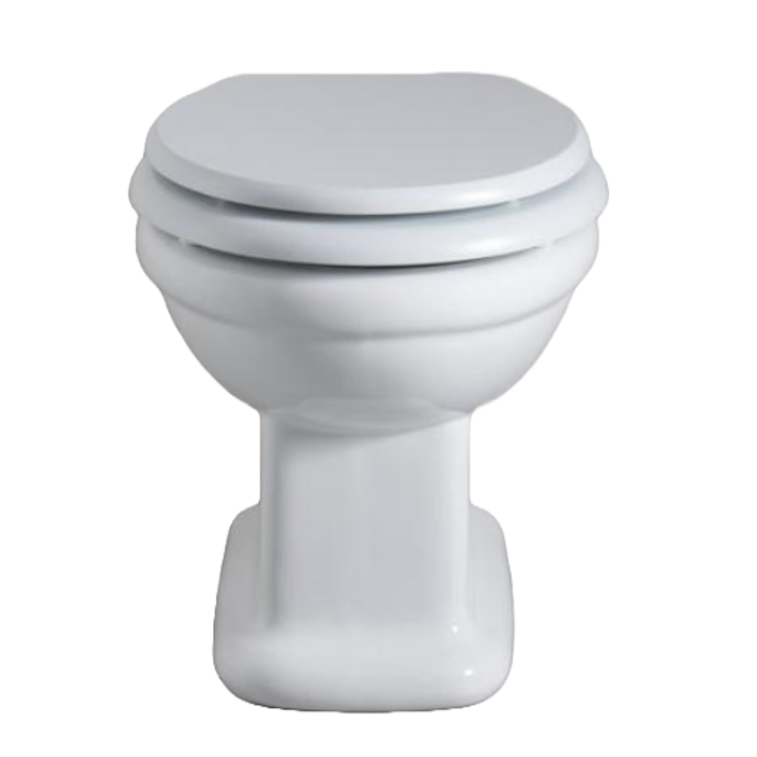 Rockwell white lavatory with concealed cistern