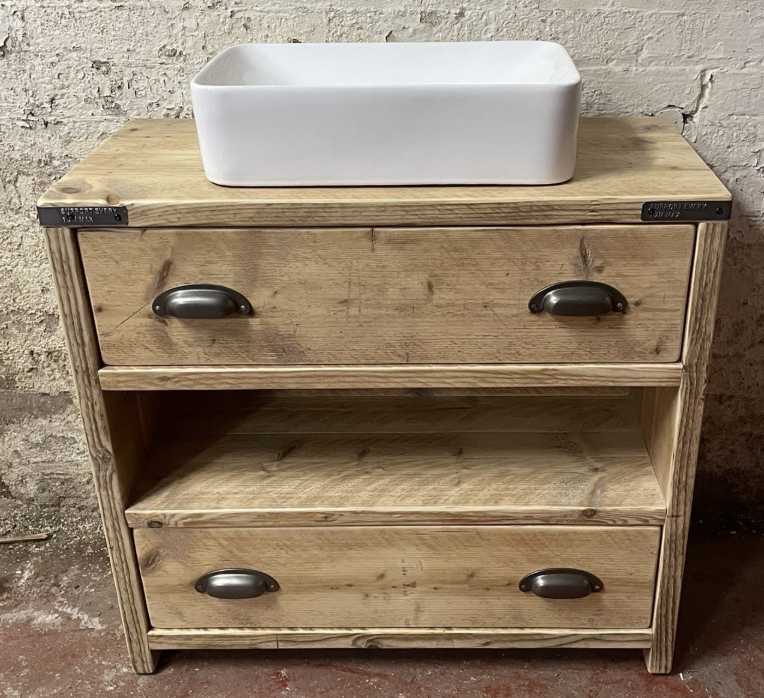APPLETON | Handmade 2 Drawer Bathroom Vanity Unit