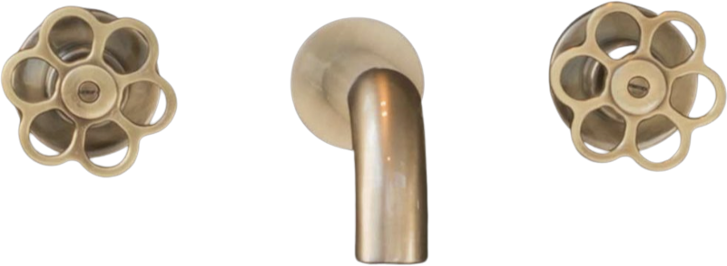 5th Avenue 3 Hole Wall Mounted Basin Mixer