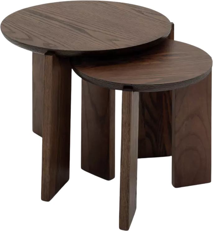 Xylo Solid Wood Nest of 2 Tables