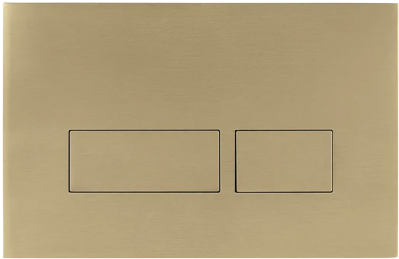 Crosswater MPRO Brushed Brass Dual Flush Plate