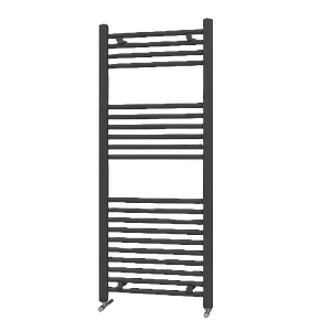 UK Home Living Avalon 22mm Straight Towel Rail Black