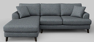 Buy Parker Medium Sofa Chaise - Left Hand Boucle Weave Easy Clean