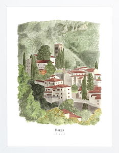 Italy Barga Tuscany Art Print