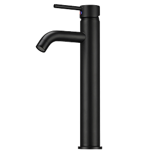 Black Bathroom Taps Tall Basin Taps Mono Countertop Sink Tap