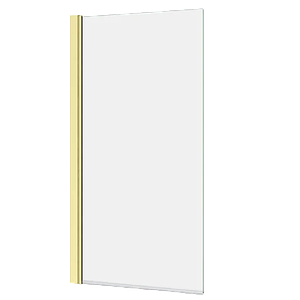 Brushed Brass Bath Screen 1435 x 770
