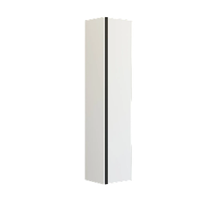 Tall cabinet with 1 door, version A, integrated handle, right hand hinged